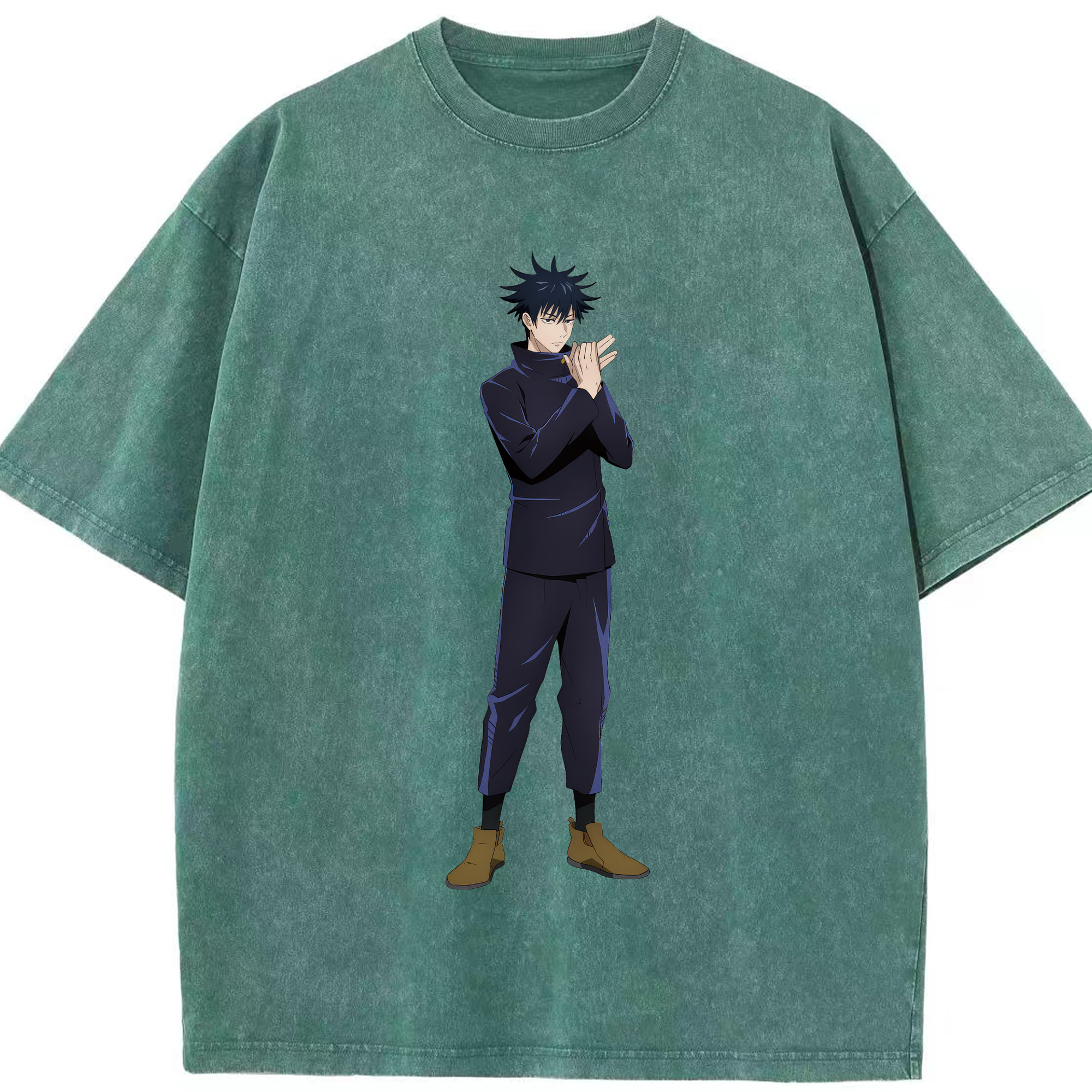 （画像用） 呪術廻戦 Jujutsu Kaisen 綿100% ヴィンテージ風 半袖Tシャツ（フロントプリント）